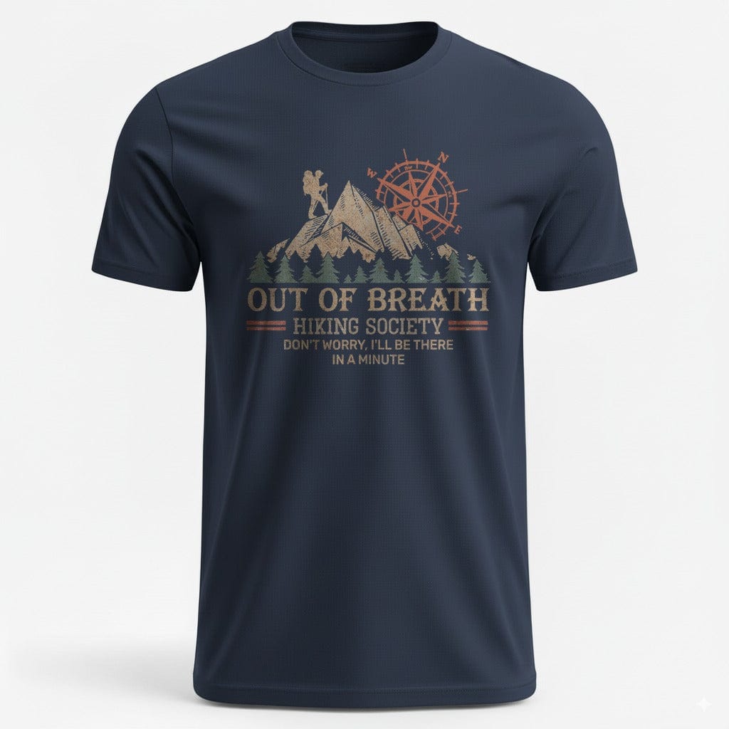 OutfitPeak Navy / XS Out of Breath Hiking Society Tee