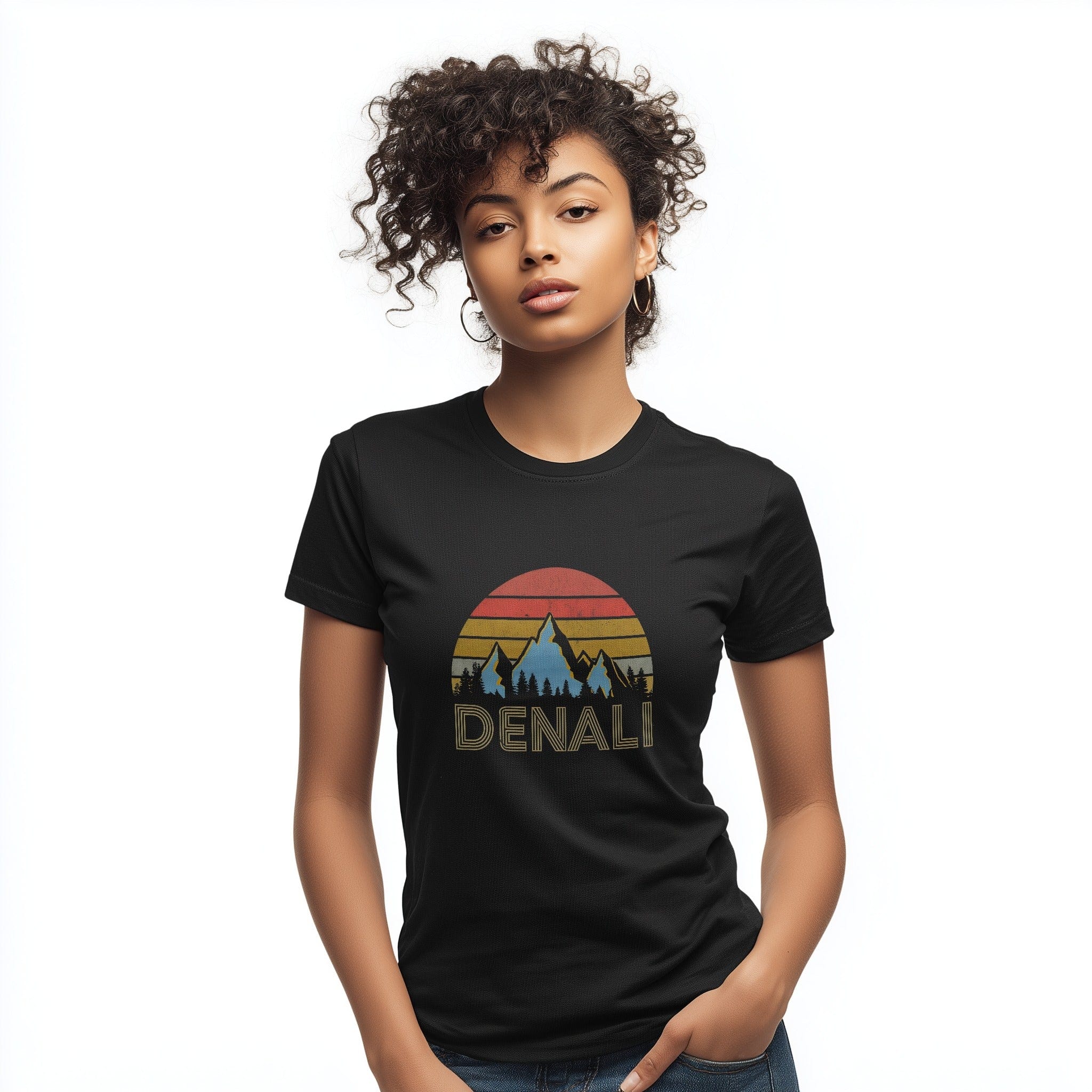 OutfitPeak Retro Mountain Sunset Denali Tee