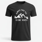 OutfitPeak Black / S Scenic Route Mountains Tee