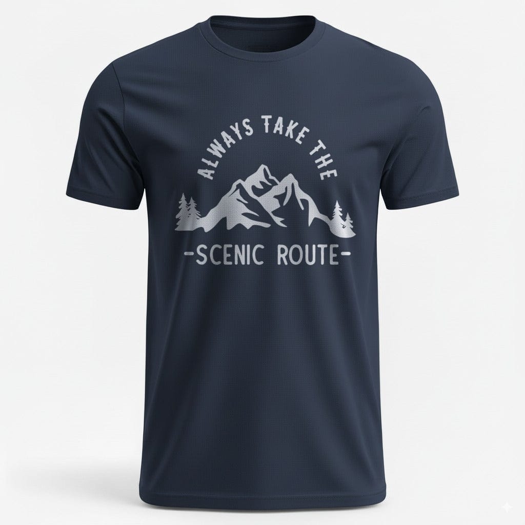 OutfitPeak Navy / S Scenic Route Mountains Tee