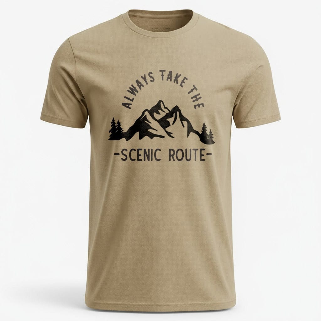 OutfitPeak Sand / S Scenic Route Mountains Tee