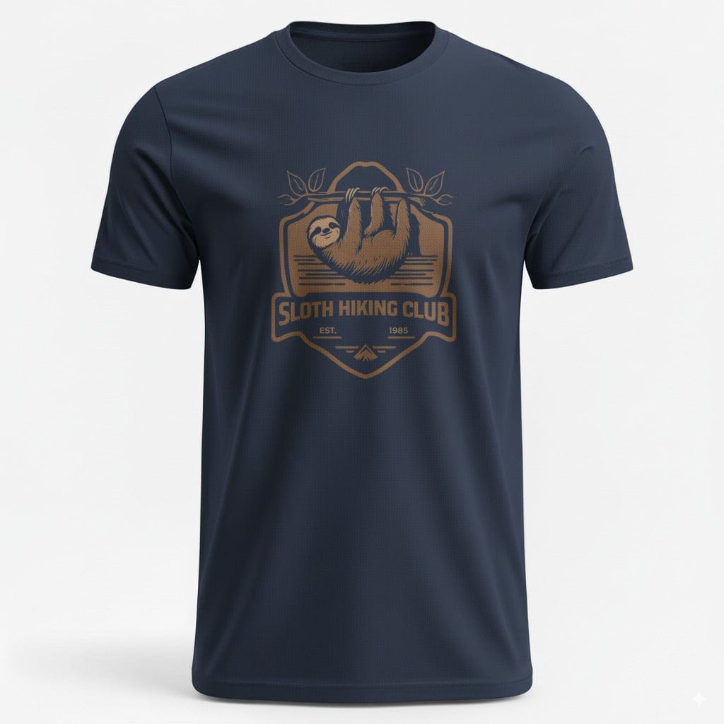 OutfitPeak Navy / XS Sloth Hiking Club Tee