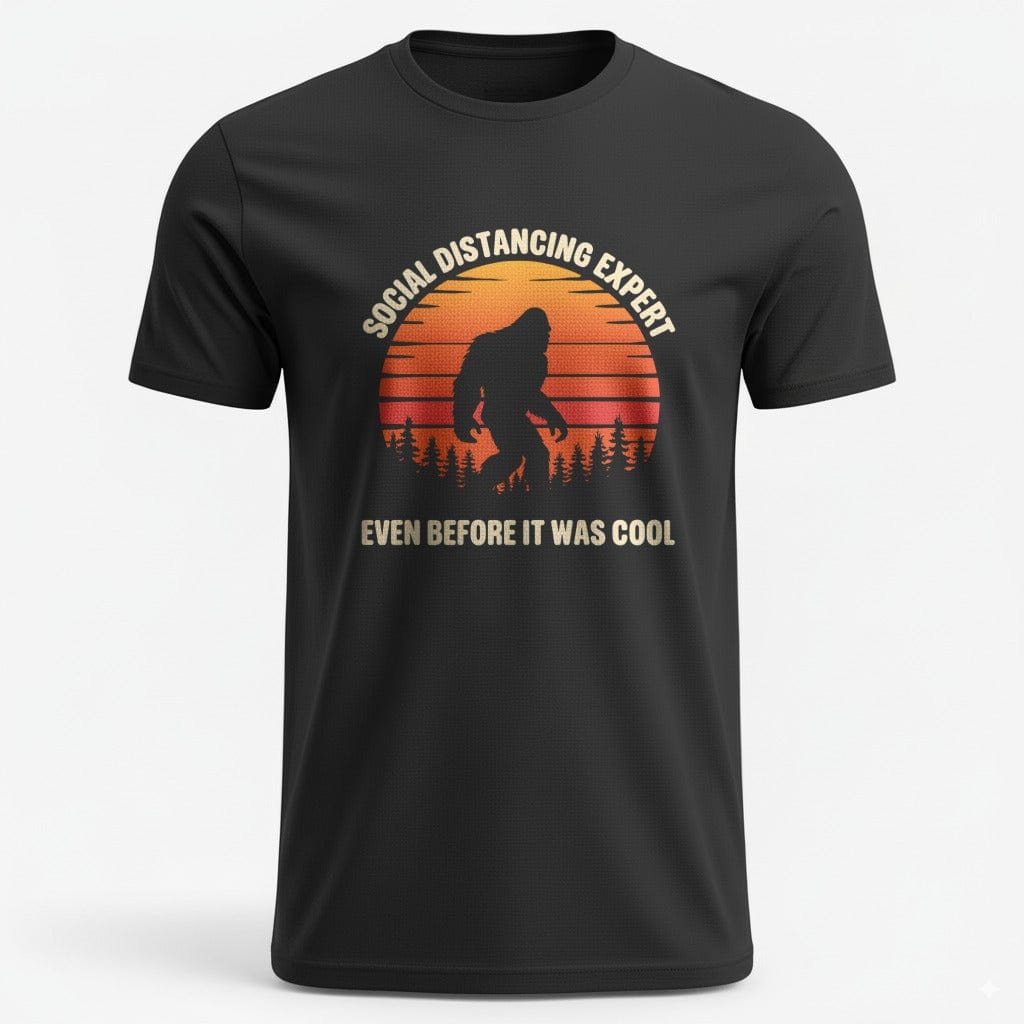 OutfitPeak XS / Black Social Distancing Expert Tee