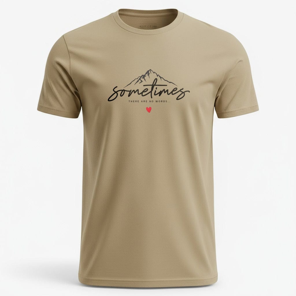 OutfitPeak S / Sand Sometimes There Are No Words Tee