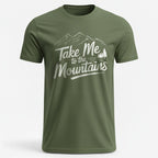 OutfitPeak Military Green / S Take Me to Mountains Tee