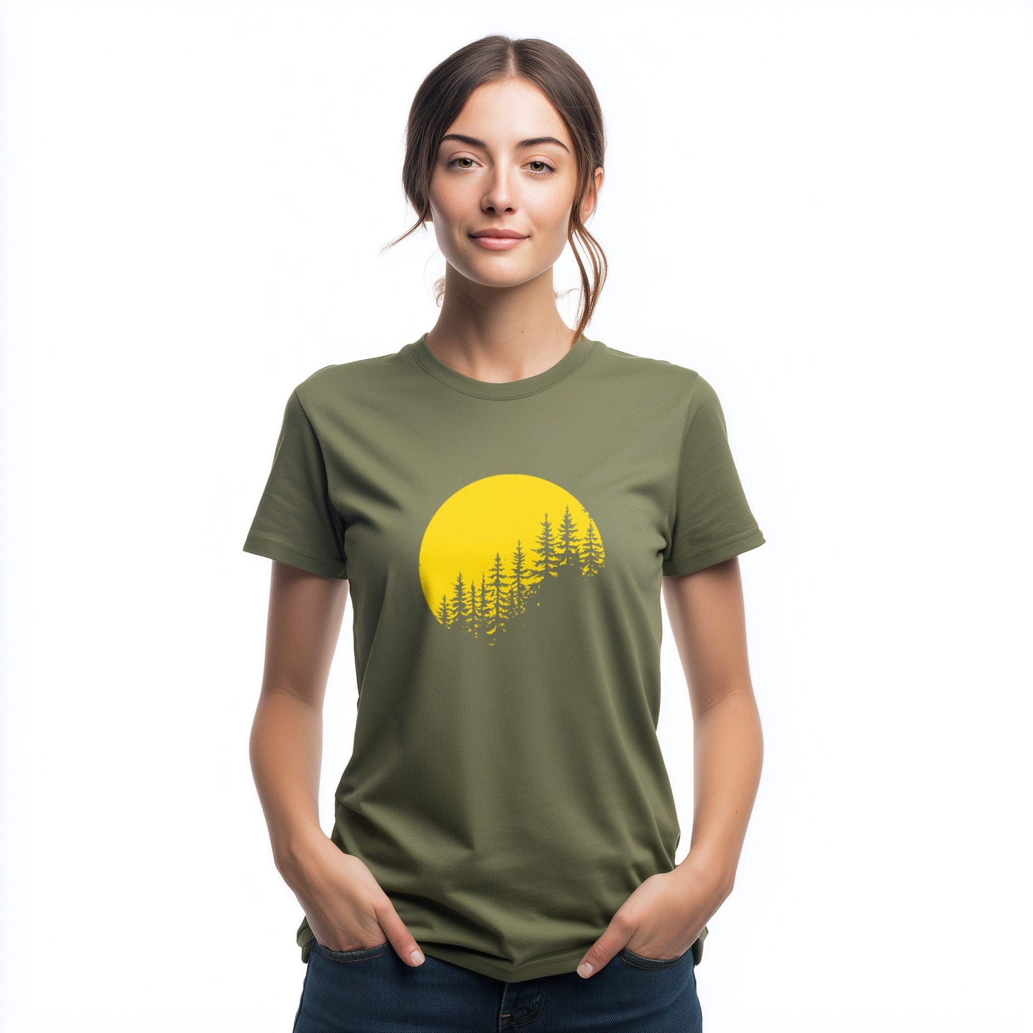 OutfitPeak Tree Silhouette Forest Tee