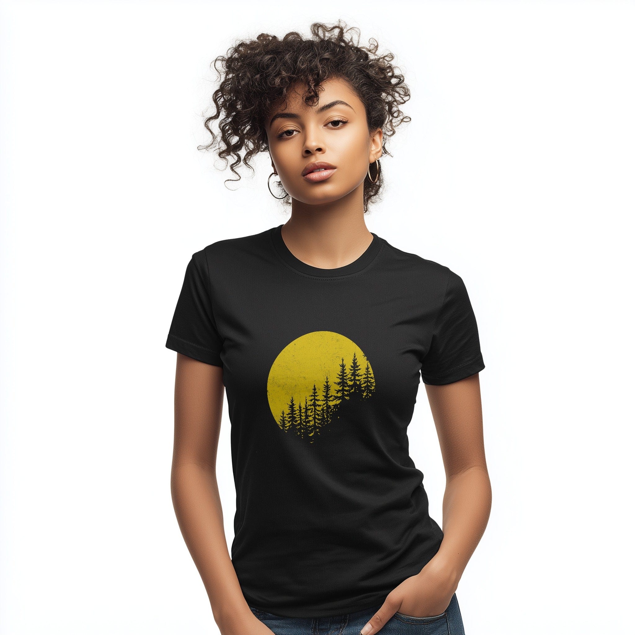 OutfitPeak Tree Silhouette Forest Tee