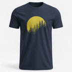 OutfitPeak Navy / XS Tree Silhouette Forest Tee