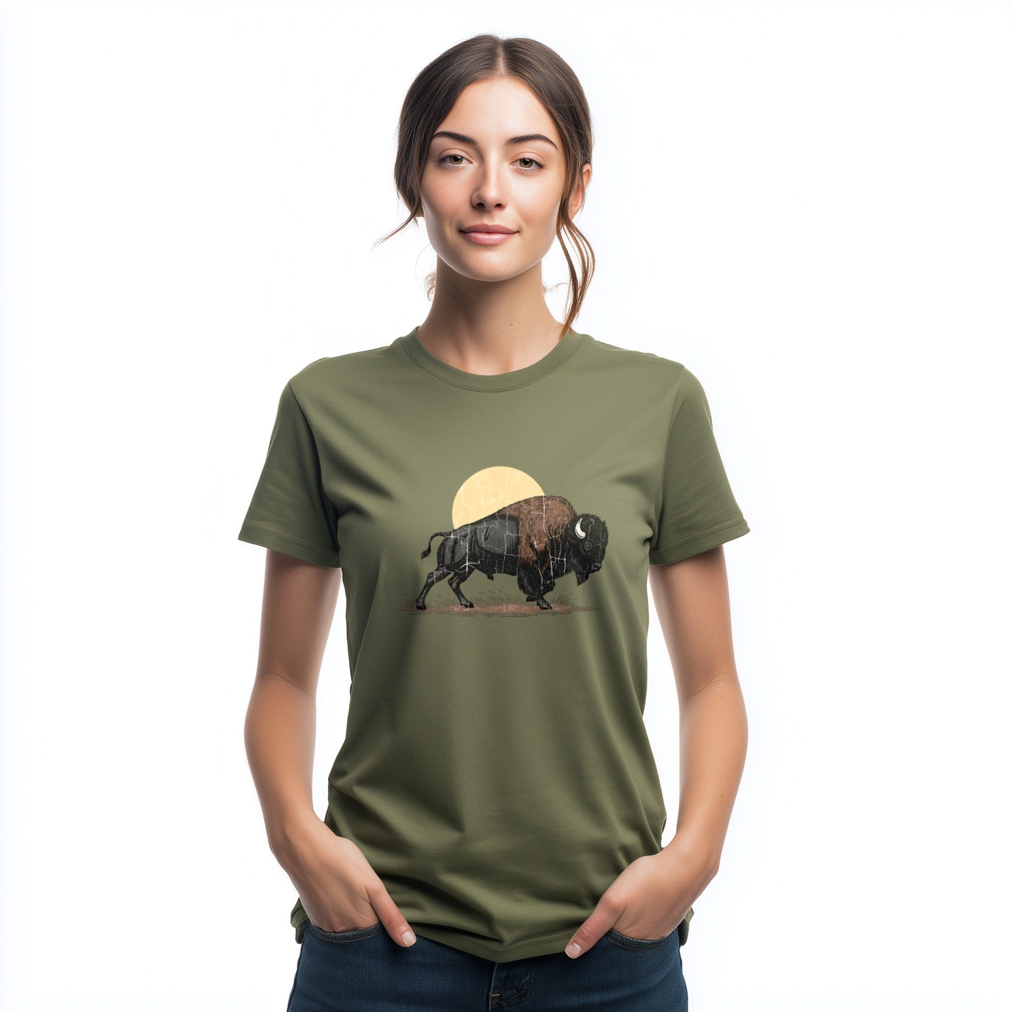 OutfitPeak Vintage Bison Sunset Tee