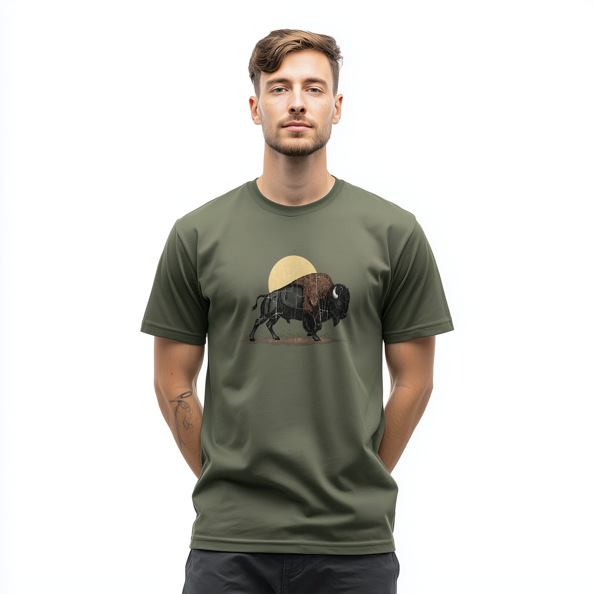 OutfitPeak Vintage Bison Sunset Tee