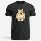 OutfitPeak Black / XS Watercolor Mountain Lion Tee