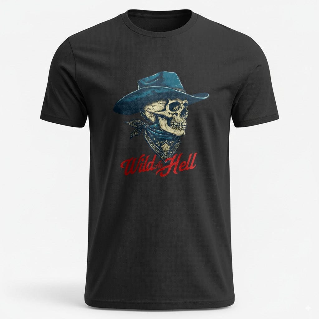 OutfitPeak Black / XS Wild As Hell Cowboy Tee