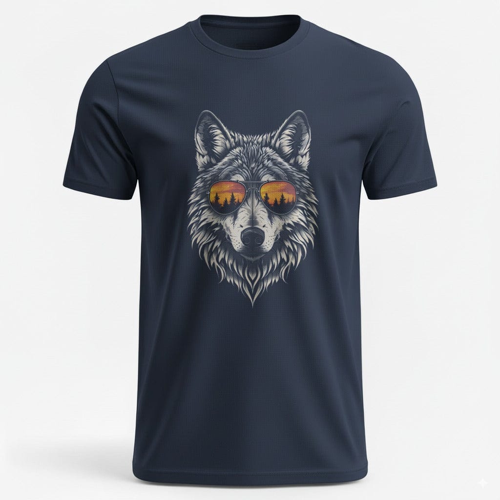 OutfitPeak Navy / XS Wolf Sunglasses Tee